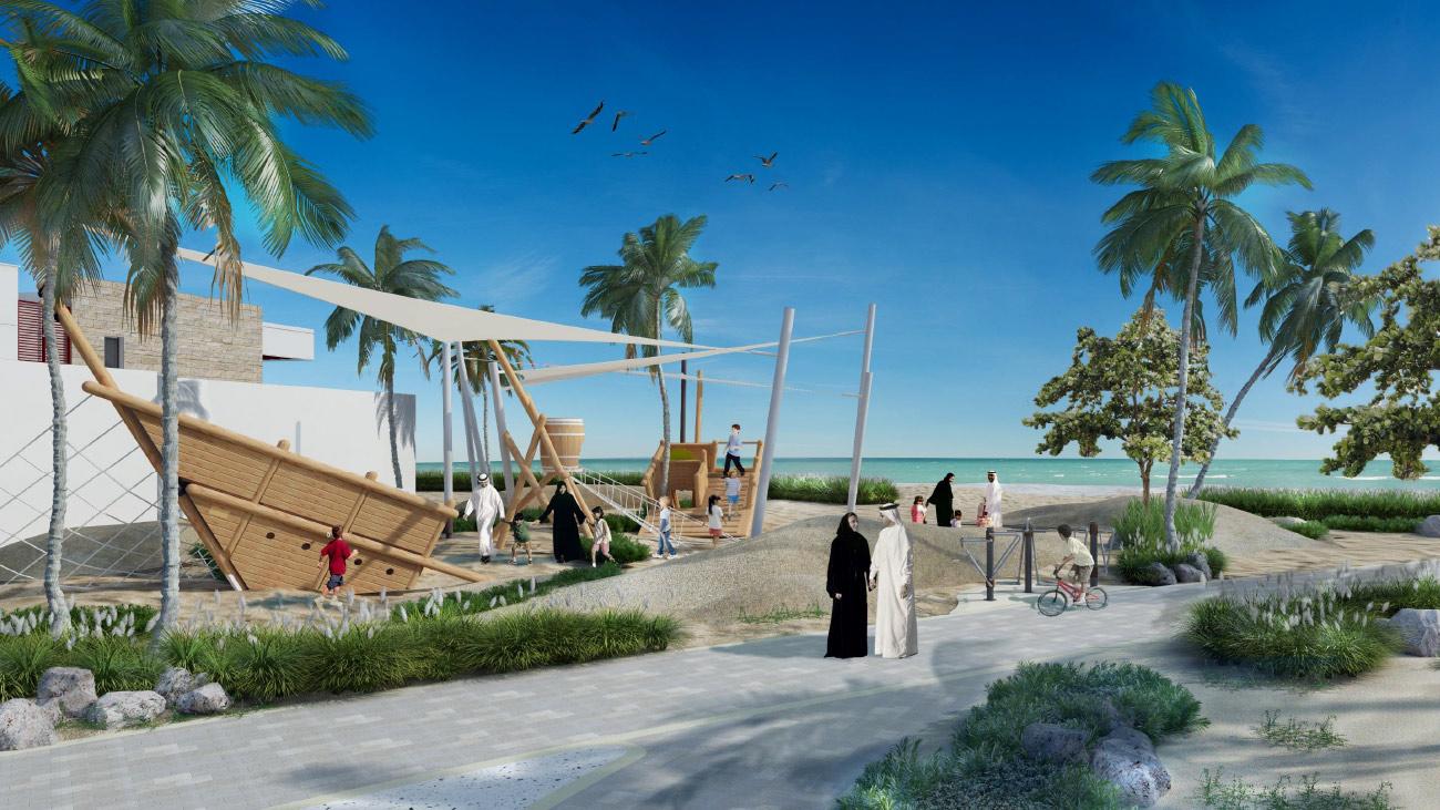 Hidd Al Saadiyat community parks and recreational facilities